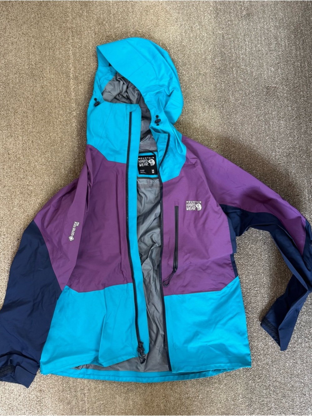 Mountain Hardwear Women’s Backcountry Waterproof Jacket - Teal & Purple